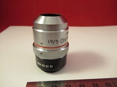 ZEISS POL OBJECTIVE EPIPLAN HD 4X /160 MICROSCOPE PART AS PICTURED #FT-4-127