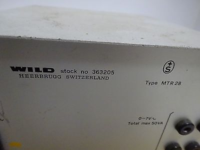 WILD SWISS LAMP POWER SUPPLY ILLUMINATOR MODEL 363205 AS IS BIN#TC-1