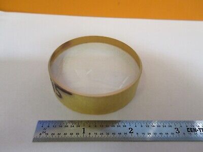 OPTICAL THICK PLANO CONVEX GLASS LENS OPTICS AS PICTURED &A3-B-63