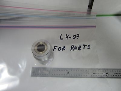 FOR PARTS MICROSCOPE OBJECTIVE LEITZ GERMANY [scratched] 10X OPTICS BIN#L4-07