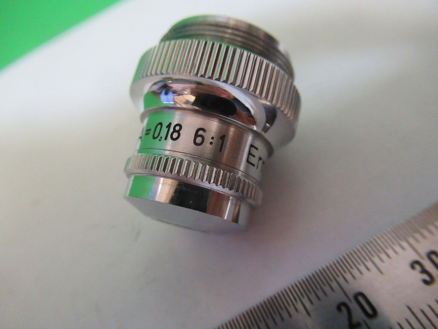 ERNST LEITZ WETZLAR OBJECTIVE 6X /170 MICROSCOPE PART AS PICTURED P2-B-12