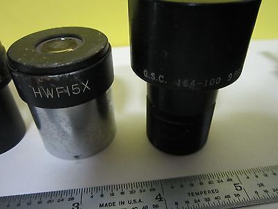 FOR PARTS MICROSCOPE EYEPIECES LOT ASSORTED OPTICS BIN#U2-B-04