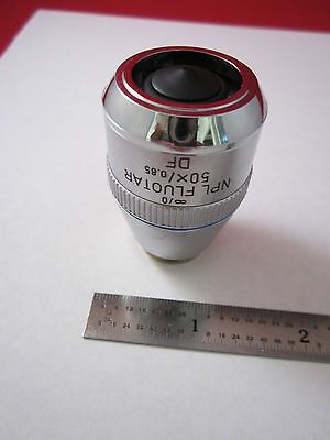 LEICA LEITZ OPTICAL MICROSCOPE PART OBJECTIVE FLUOTAR 50X DF OPTICS BIN#ERGOLUX