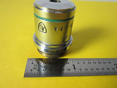 MICROSCOPE OPTICAL PART OBJECTIVE AO 10X PLAN ACHRO AMERICAN OPTICS BIN#D1-24