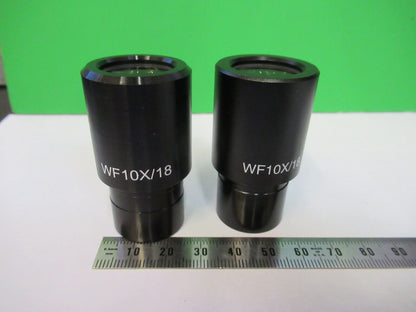 EYEPIECE OCULAR  GENERIC PAIR WF 10X/18 MICROSCOPE PART AS PICTURED &R3-B-16