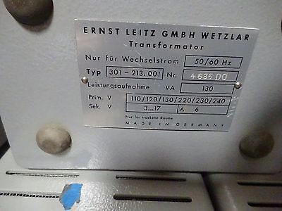 LEITZ LAMP POWER SUPPLY ILLUMINATOR MODEL AS IS BIN#TC-1