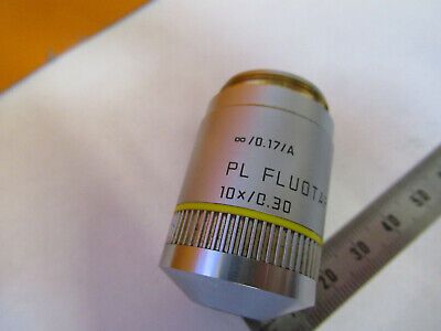 LEICA DMR GERMANY FLUOR 10X OBJECTIVE 506000 MICROSCOPE PART AS PICTURED P6-A-87