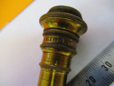 ANTIQUE SEIBERT GERMANY OBJECTIVE "V" LENS MICROSCOPE PART AS PICTURED &A2-FT-49