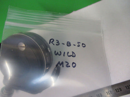 M20 CONDENSER IRIS WILD HEERBRUGG SWISS MICROSCOPE PART AS PICTURED &R3-B-50