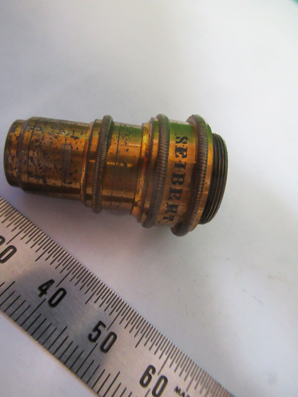 ANTIQUE SEIBERT GERMANY OBJECTIVE RARE MICROSCOPE PART AS PICTURED R2-B-34