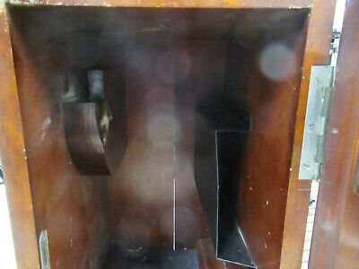 ANTIQUE BAUSCH LOMB EMPTY WOOD CABINET for MICROSCOPE AS PICTURED &TD-5b