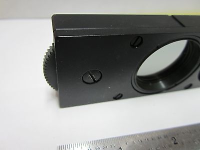 POLARIZER SLIDE LEITZ GERMANY 513650 ROTABLE MICROSCOPE OPTICS AS IS BIN#G7-50