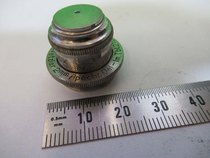 ANTIQUE ERNST LEITZ APO 2mm  OBJECTIVE MICROSCOPE PART AS PICTURED #H3-A-62