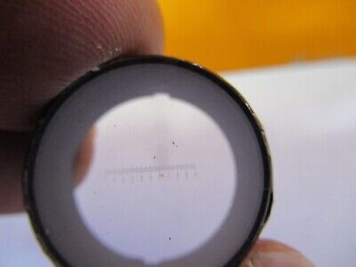 OPTICAL RETICLE GRATICULE MEASURING OPTICS MICROSCOPE PART AS PICTURED &19-B-30