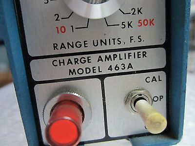 PCB PIEZOTRONICS 463A CHARGE AMPLIFIER for ACCELEROMETER VIBRATION CALIBRATION