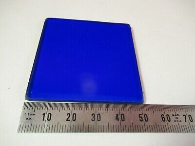 OPTICAL BLUE GLASS FILTER FG-8 2"x2" 2mm THICK OPTICS AS PICTURED &P7-FT-69