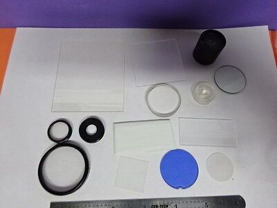 LOT OPTICS LENSES FILTERS COATED LENS OPTICAL SET OPTICS AS PICTURED &AB-43