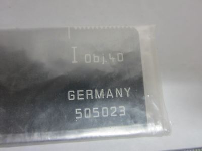 MICROSCOPE SLIDE LEITZ GERMANY 505023 AS IS OPTICS BIN#N6-04