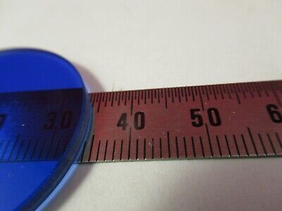 OPTICAL GLASS FILTER BLUE COMPOUNDED OPTICS AS PICTURED &8-A-96A