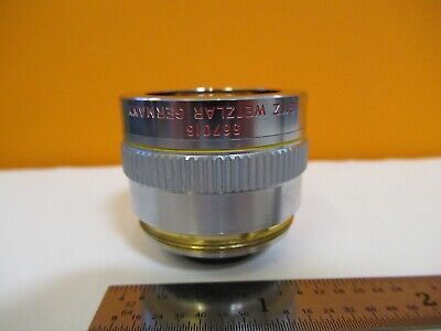 LEITZ LEICA OBJECTIVE 567015 PL FLUOTAR 10X OPTICS MICROSCOPE PART &H8-B-11