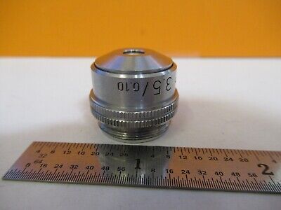 LEITZ WETZLAR OBJECTIVE POL 3.5X /170 OPTICS MICROSCOPE PART AS PICTURED 11-B-26