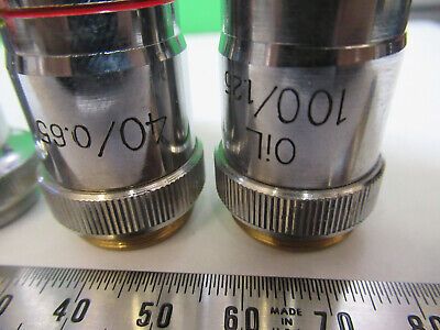 ASSORTED OBJECTIVES LENSES OPTICS LOT MICROSCOPE PART AS PICTURED Z1-A-61