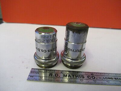 VINTAGE LOT SPENCER OBJECTIVE  10X 44X MICROSCOPE PART AS PICTURED #W8-FT-07