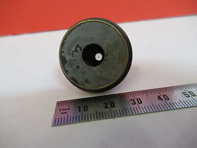 ANTIQUE BRASS NACHET OBJECTIVE FRANCE MICROSCOPE PART AS PICTURED &F6-B-16