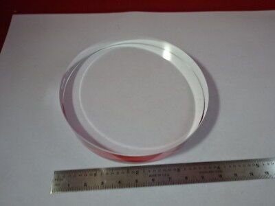 OPTICAL ZYGO FLAT FUSED SILICA 4" DIAMETER OPTICS AS IS #91-46