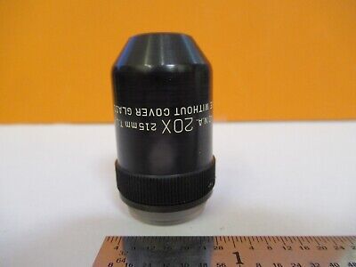 BAUSCH LOMB 20X 215mm OBJECTIVE OPTICS MICROSCOPE PART AS PICTURED &85-B-61