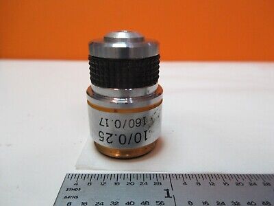 AMSCOPE OBJECTIVE 10X MICROSCOPE PART OPTICS AS PICTURED &FT-5-39