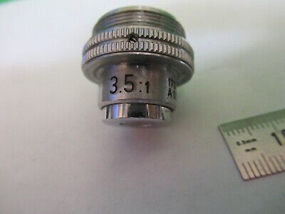 VINTAGE LEITZ 3.5X /170 OBJECTIVE LENS MICROSCOPE PART AS PICTURED &Q9-A-129