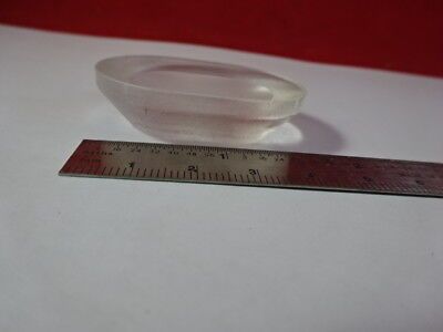 OPTICAL OVAL GLASS PRE-FORM POLISHED FACE MIL SPEC USA OPTICS AS PICTURED &94-72