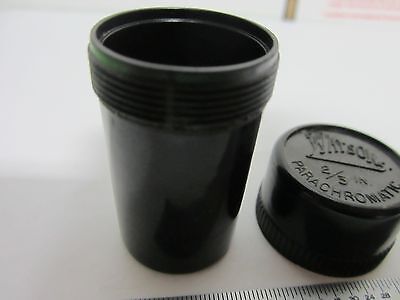 MICROSCOPE PART EMPTY OBJECTIVE CONTAINER WATSON LONDON COLLECTABLE BIN#P5-58