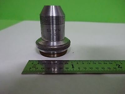 FOR PARTS MICROSCOPE OBJECTIVE SPENCER 10X OPTICS AS IS BIN#K1-M-11