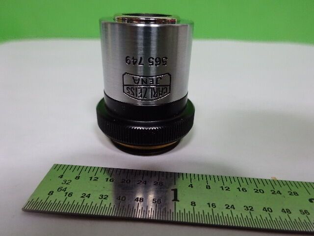 MICROSCOPE PART ZEISS GERMANY POLMI OBJECTIVE 4X POL OPTICS AS IS #AQ-03