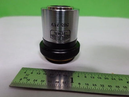 MICROSCOPE PART ZEISS GERMANY POLMI OBJECTIVE 4X POL OPTICS AS IS #AQ-03