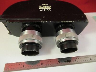 WILD HEERBRUGG SWISS M20 BINOCULAR HEAD MICROSCOPE PART OPTICS &33-B-08