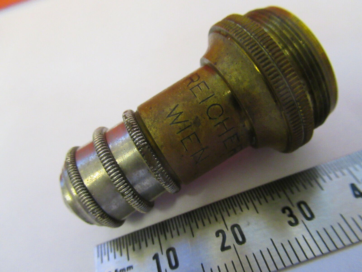 Reichert Austria Brass Microscope Objective No. 7a