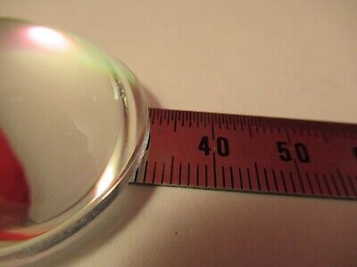 OPTICAL BI CONVEX GLASS LENS THICK OPTICS AS PICTURED &13-A-55