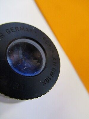 LEITZ WETZLAR GW 10X GERMAN EYEPIECE OPTICS MICROSCOPE PART AS PICTURED &G1-A-56