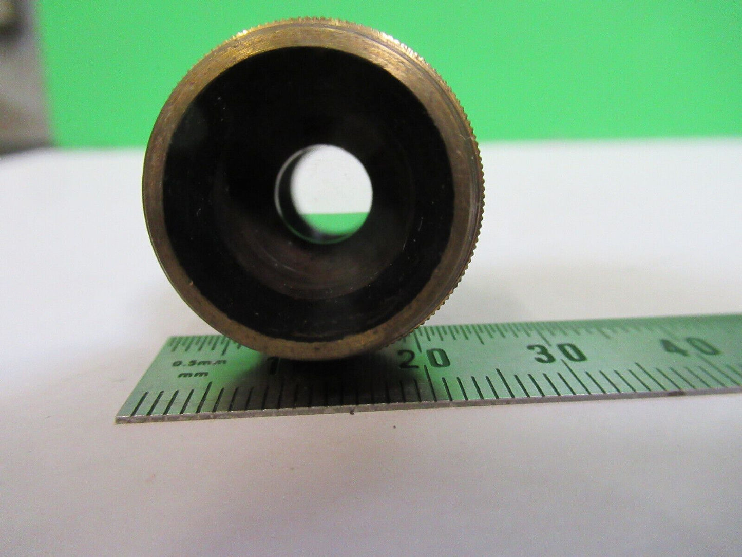 ANTIQUE BRASS LEITZ OBJECTIVE "3" OPTICS MICROSCOPE PART AS PICTURED 12-DT-FD-15