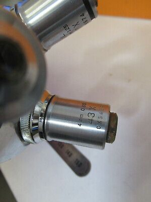 BAUSCH LOMB TUBUS NOSEPIECE + OBJECTIVES MICROSCOPE PART AS PICTURED P6-A-169