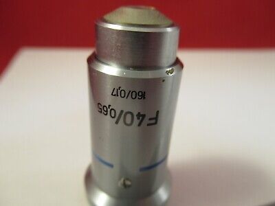 ZEISS GERMANY OBJECTIVE F 40X 460705 MICROSCOPE PART AS PICTURED &96-A-18