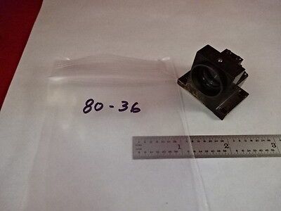 OPTICAL BRASS MOUNTED PRISM BEAM SPLITTER MICROSCOPE OPTICS AS IS  #80-36