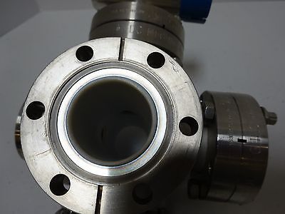 MDC HIGH VACUUM VALVE + FITTINGS HEAVY STAINLESS STEEL AS IS BIN#TC-1-G