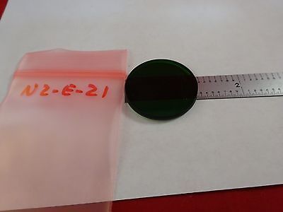 FOR PARTS MICROSCOPE PART GREEN FILTER GLASS OPTICS AS IS B#N2-E-21