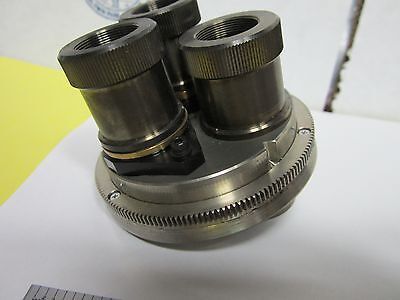 MICROSCOPE PART WYKO OBJECTIVE TURRET INTERFEROMETER OPTICS AS IS BIN#H6-22