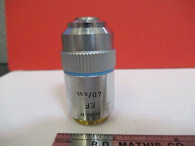 LEITZ WETZLAR 519762 OBJECTIVE EF 40X /160  MICROSCOPE PART AS PICTURED &B1-B-91