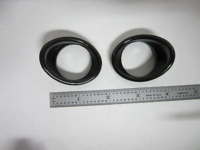 MICROSCOPE PART  PAIR EYEPIECES GUARDS AS IS OPTICS BIN#R2-43